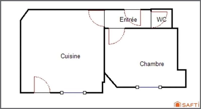 Appartement - 24 m² - 2 pièces