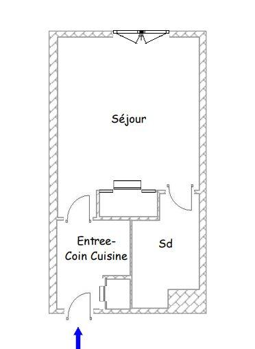 Appartement - 19 m² - 1 pièce