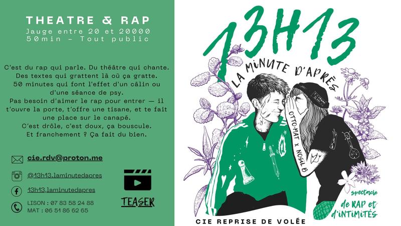 Théâtre : 13h13, la minute d’après