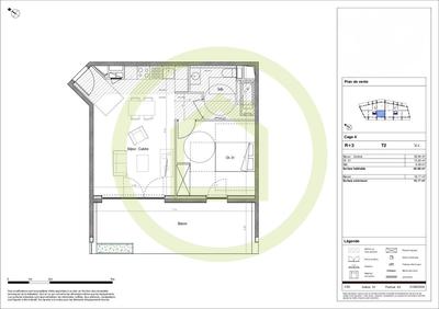 Appartement - 47 m² - 2 pièces