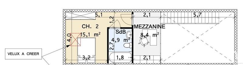 Appartement - 75 m² - 3 pièces