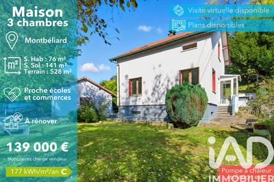 Maison - 76 m² - 4 pièces