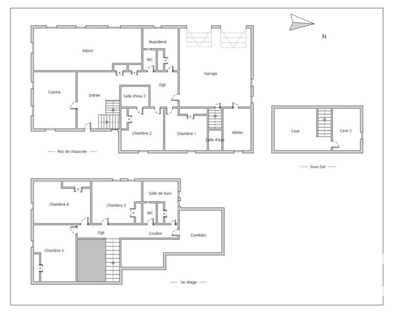 Maison - 210 m² - 7 pièces