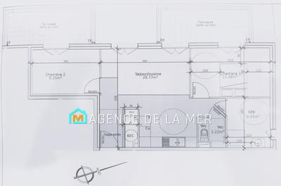 Appartement - 58 m² - 3 pièces