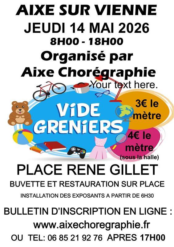 Vide grenier annuel d'aixe choregraphie