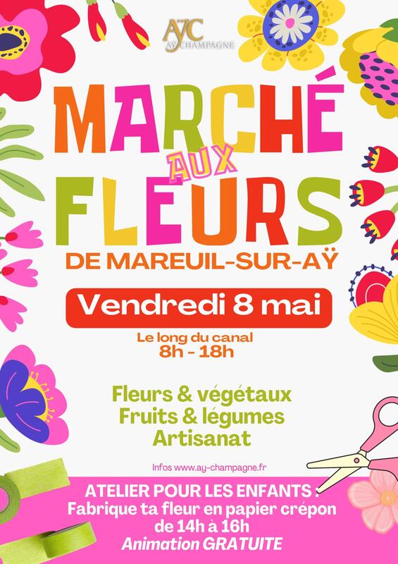 Marché aux fleurs - Mareuil-sur-Aÿ
