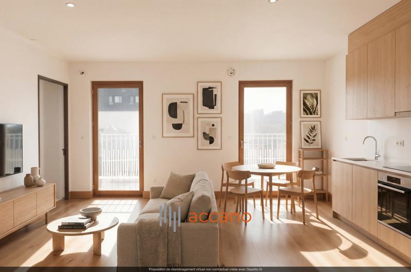 Appartement - 46 m² - 2 pièces