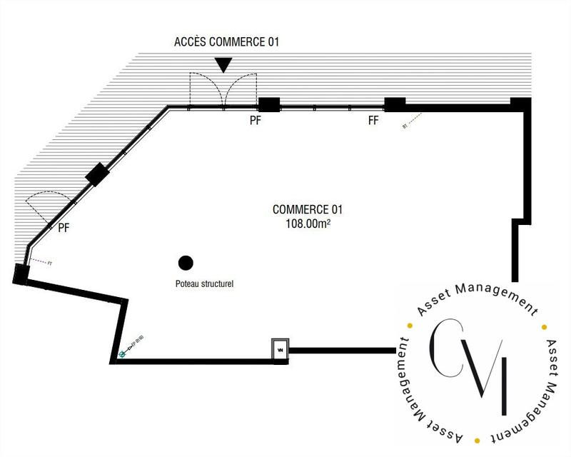 Local commercial - 107 m²