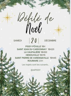 Défilé de tracteurs de Noël