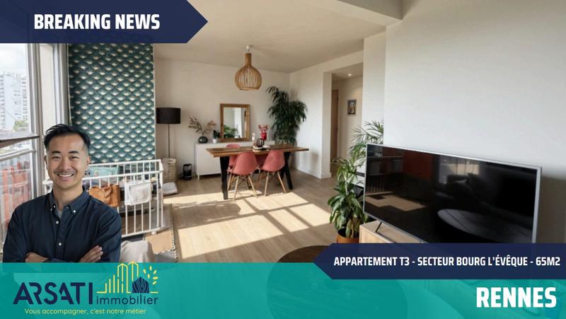 Appartement - 64 m² - 3 pièces