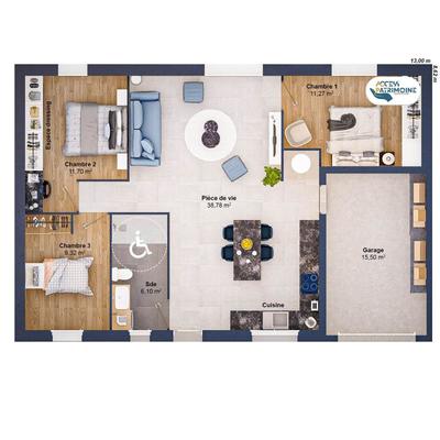 Maison - 79 m² - 5 pièces