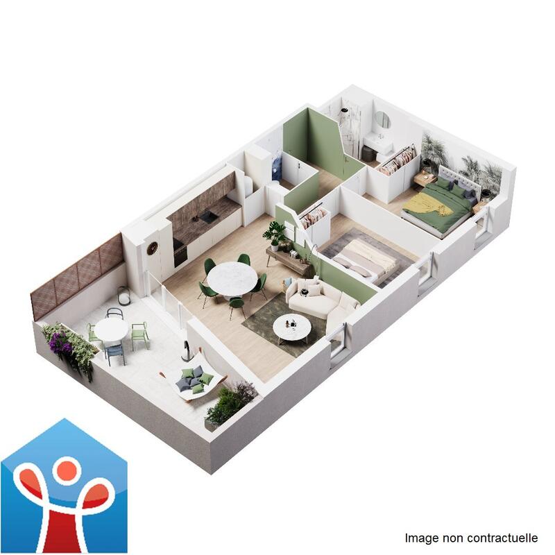 Appartement - 65 m² - 3 pièces