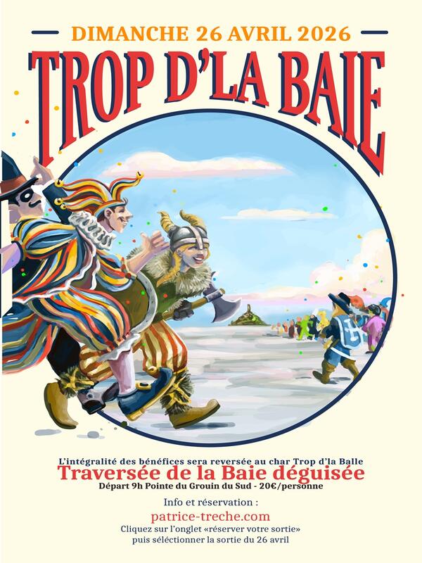 Traversée de la baie du Mont Saint-Michel déguisée