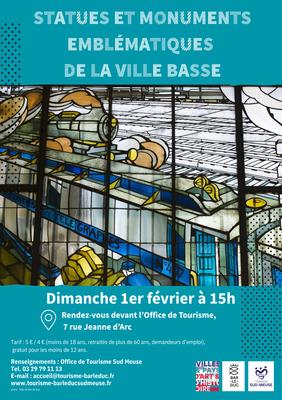 Visite accompagnée - statues et monuments emblématiques de la ville basse