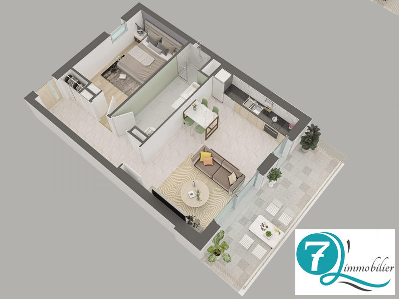 Appartement - 53 m² - 3 pièces