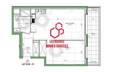 Appartement - 47 m² - 2 pièces
