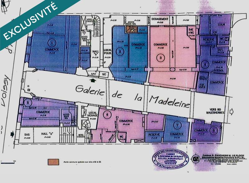 Local commercial - 100 m² - 1 pièce