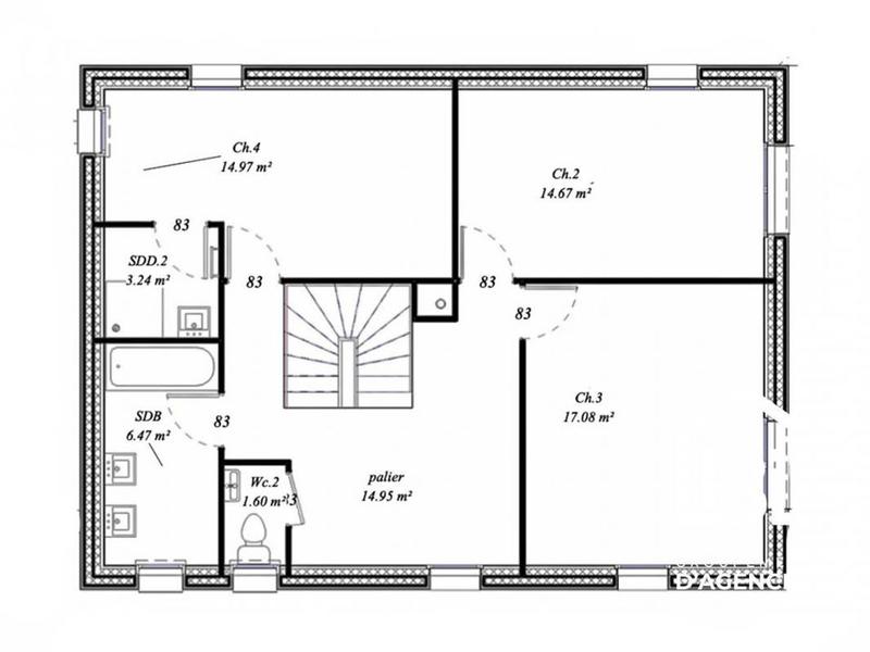Terrain constructible - 1 100 m²