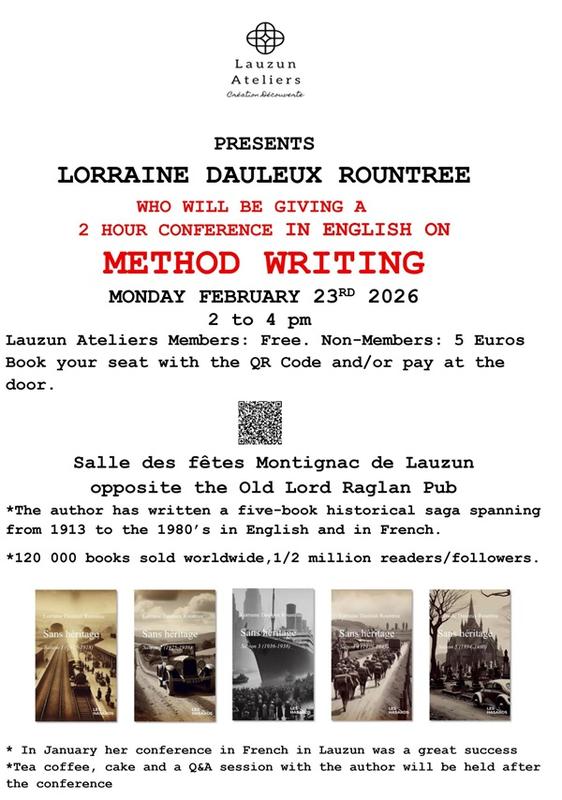 Conférence de l'autrice Lorraine Dauleux Rountree