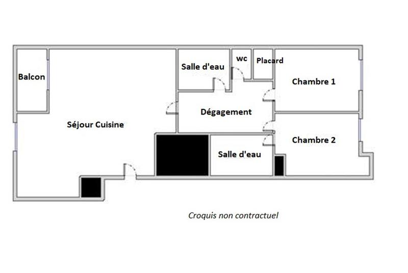 Appartement - 75 m² - 3 pièces