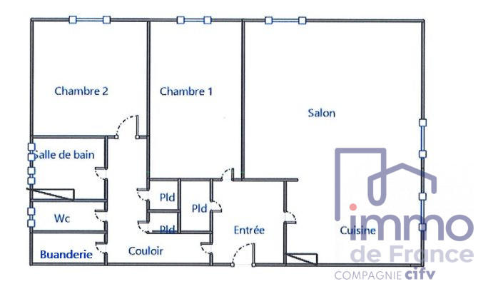 Appartement - 69 m² - 3 pièces
