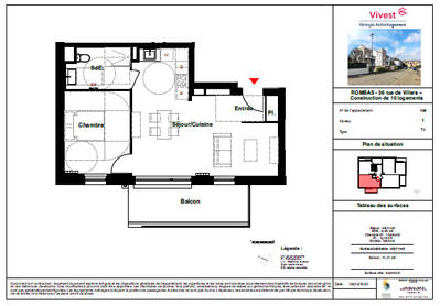 Appartement - 49 m² - 2 pièces