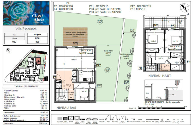 Appartement - 81 m² - 4 pièces