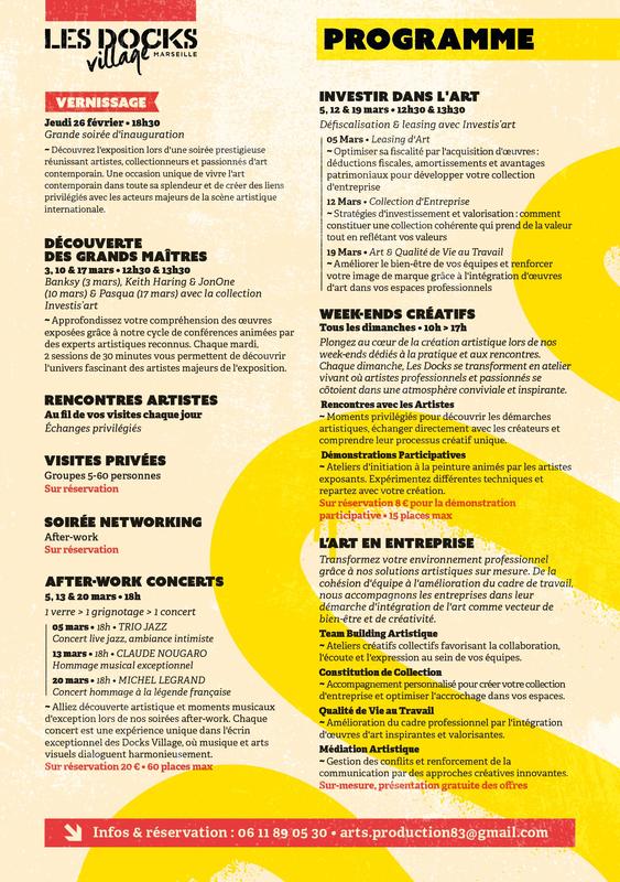 Les Escales Artistiques débartquent aux Docks Village