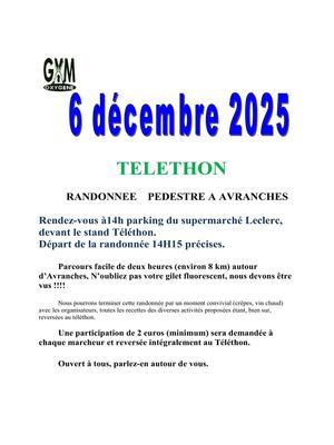 Randonnée pédestre Téléthon