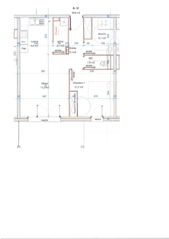Appartement - 51 m² - 2 pièces