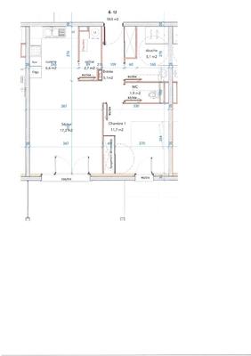 Appartement - 51 m² - 2 pièces