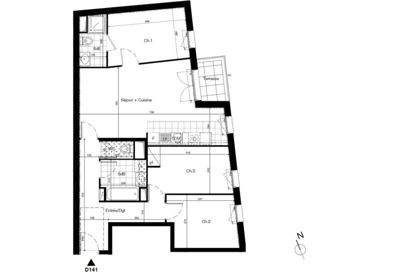 Appartement - 77 m² - 4 pièces
