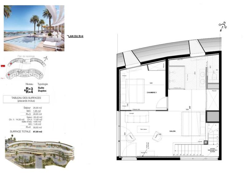 Appartement - 87 m² - 3 pièces