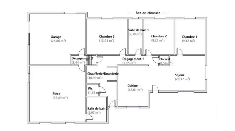 Maison - 122 m² - 5 pièces