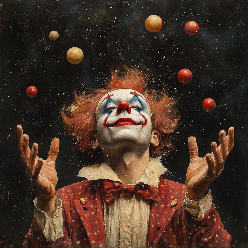 Spectacle de fables clownesques &quot;Tomber sur un livre&quot; par le clown Pataruc - Cie Gaf'Alu à l'Ostal