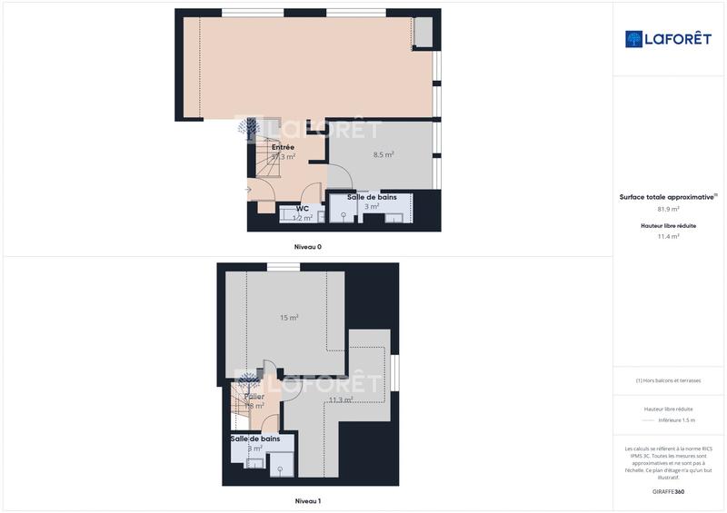 Appartement - 75 m² - 4 pièces