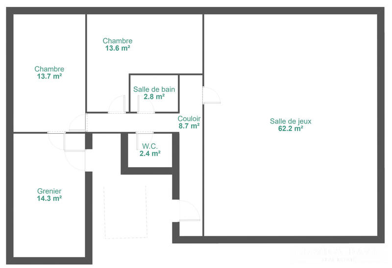 Duplex - 189 m² - 9 pièces