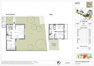 Maison de ville - 91 m² - 5 pièces