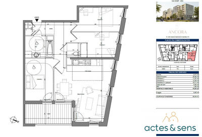 Appartement - 80 m² - 4 pièces