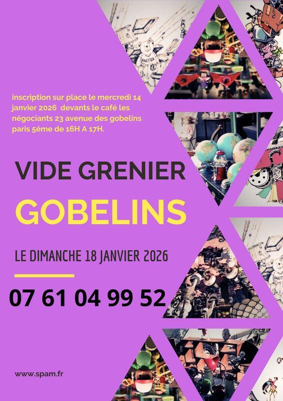 Vide grenier gobelins
