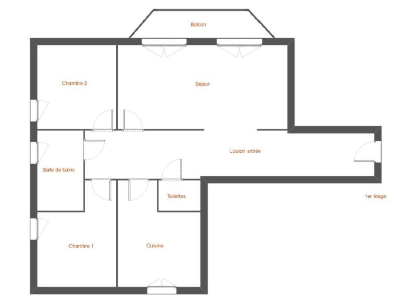Appartement - 70 m² - 4 pièces