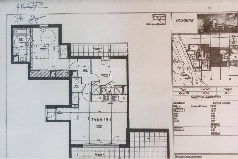 Appartement - 72 m² - 3 pièces