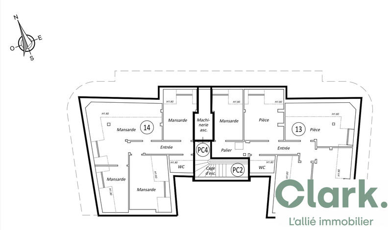 Appartement - 83 m² - 5 pièces