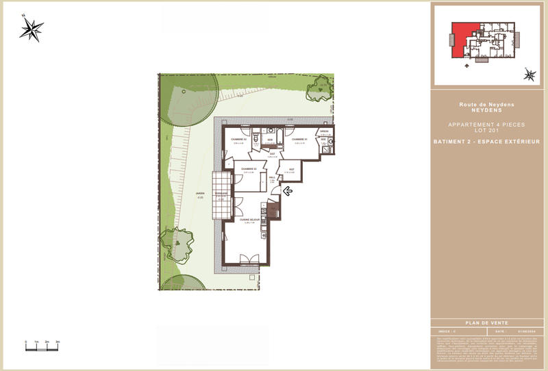 Appartement - 89 m² - 4 pièces