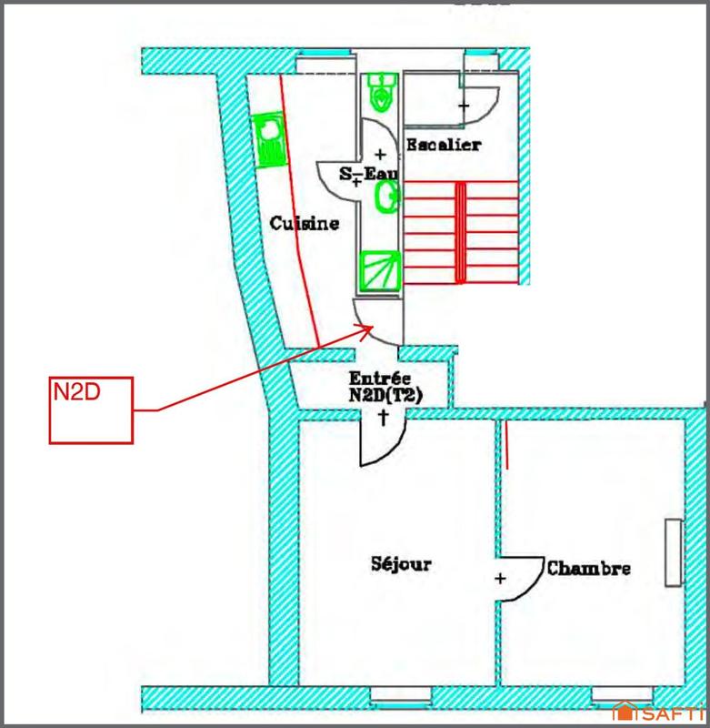 Appartement - 47 m² - 2 pièces