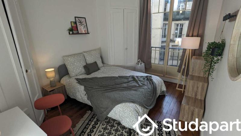 Chambre - 13 m² - 1 pièce