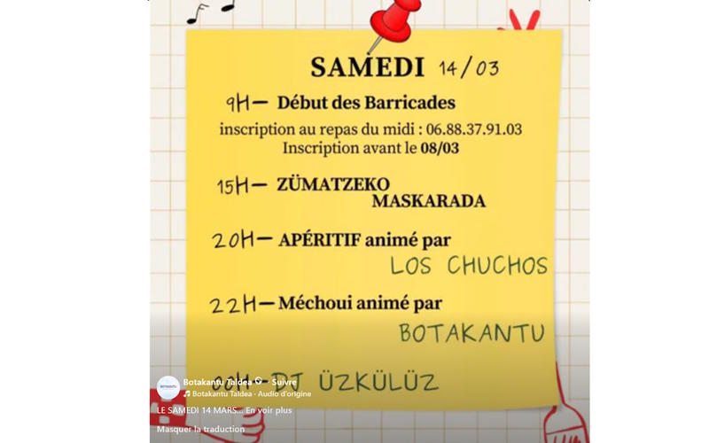 Fête locale et mascarade