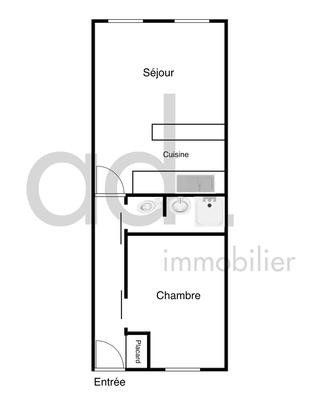 Appartement - 36 m² - 2 pièces