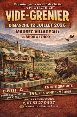 Grand vide grenier de la société de chasse de maubec
