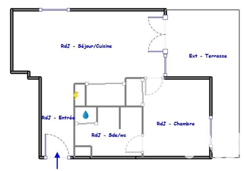 Appartement - 41 m² - 2 pièces